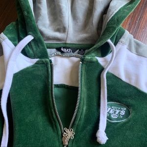 ++ [vintage] • ny jets velour track jacket ++